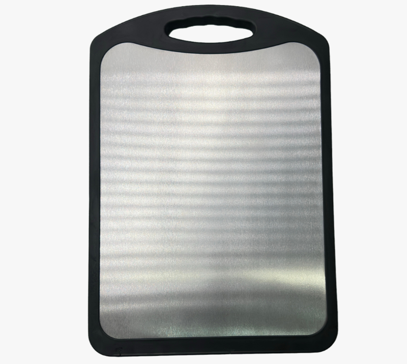 JH3329 rubber-plastic composite along with acacia wood+430 steel Cutting Board/Chopping Board