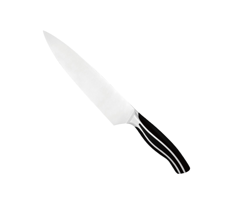 D-D003A-8PC Professional Forged Kitchen Knife Set with Build-in Wooden Block & ABS Handle